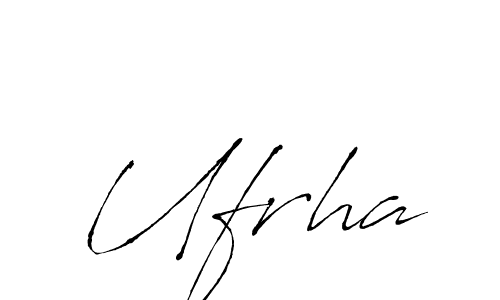 You should practise on your own different ways (Antro_Vectra) to write your name (Ufrha) in signature. don't let someone else do it for you. Ufrha signature style 6 images and pictures png