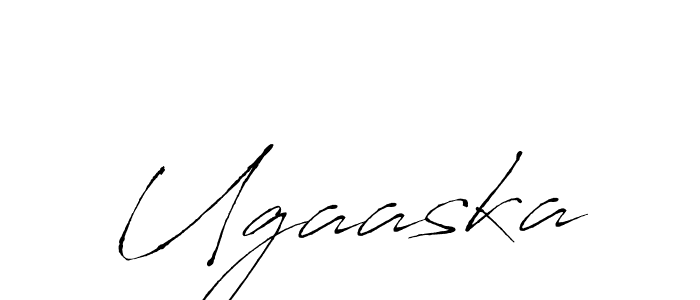 How to make Ugaaska signature? Antro_Vectra is a professional autograph style. Create handwritten signature for Ugaaska name. Ugaaska signature style 6 images and pictures png