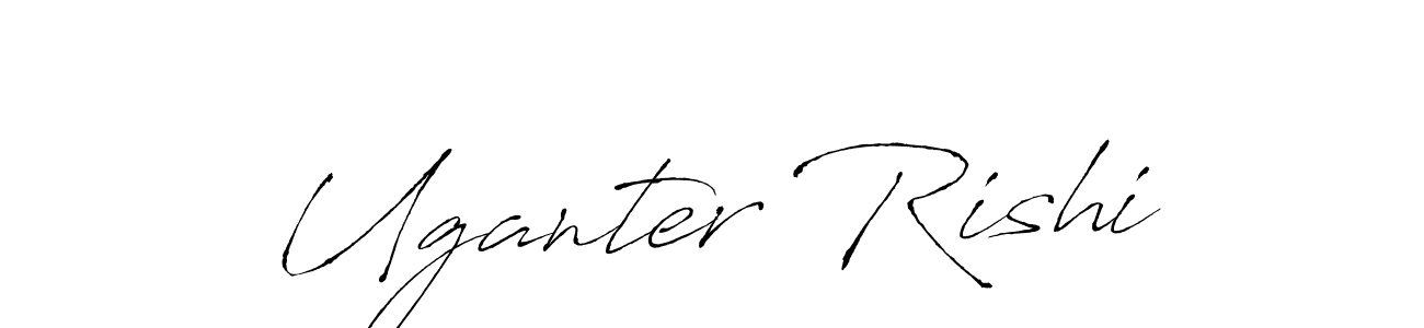 Uganter Rishi stylish signature style. Best Handwritten Sign (Antro_Vectra) for my name. Handwritten Signature Collection Ideas for my name Uganter Rishi. Uganter Rishi signature style 6 images and pictures png