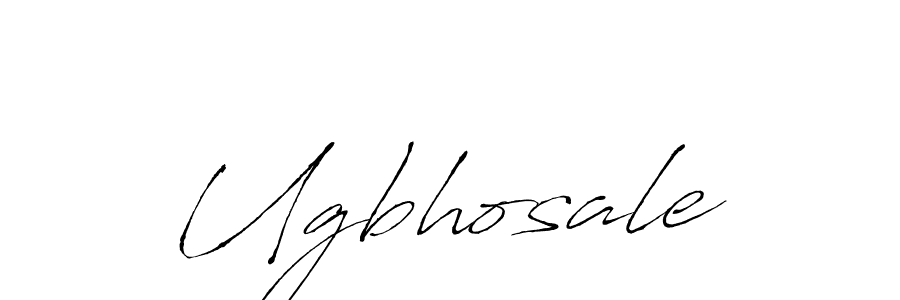 Ugbhosale stylish signature style. Best Handwritten Sign (Antro_Vectra) for my name. Handwritten Signature Collection Ideas for my name Ugbhosale. Ugbhosale signature style 6 images and pictures png