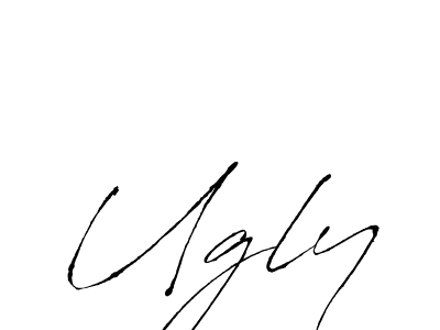 The best way (Antro_Vectra) to make a short signature is to pick only two or three words in your name. The name Ugly include a total of six letters. For converting this name. Ugly signature style 6 images and pictures png