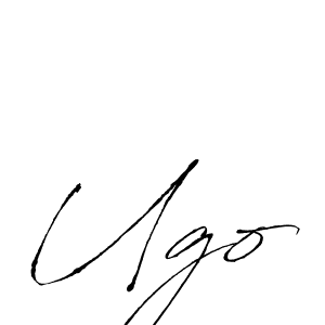 How to make Ugo signature? Antro_Vectra is a professional autograph style. Create handwritten signature for Ugo name. Ugo signature style 6 images and pictures png