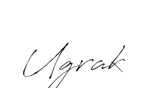 How to make Ugrak name signature. Use Antro_Vectra style for creating short signs online. This is the latest handwritten sign. Ugrak signature style 6 images and pictures png