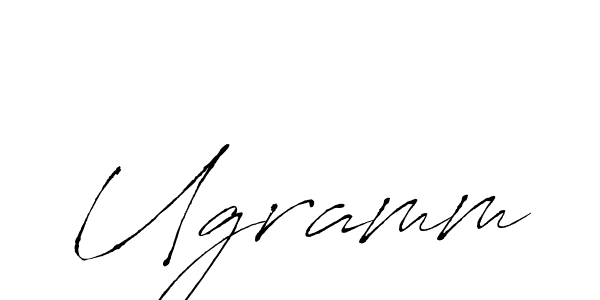 Design your own signature with our free online signature maker. With this signature software, you can create a handwritten (Antro_Vectra) signature for name Ugramm. Ugramm signature style 6 images and pictures png