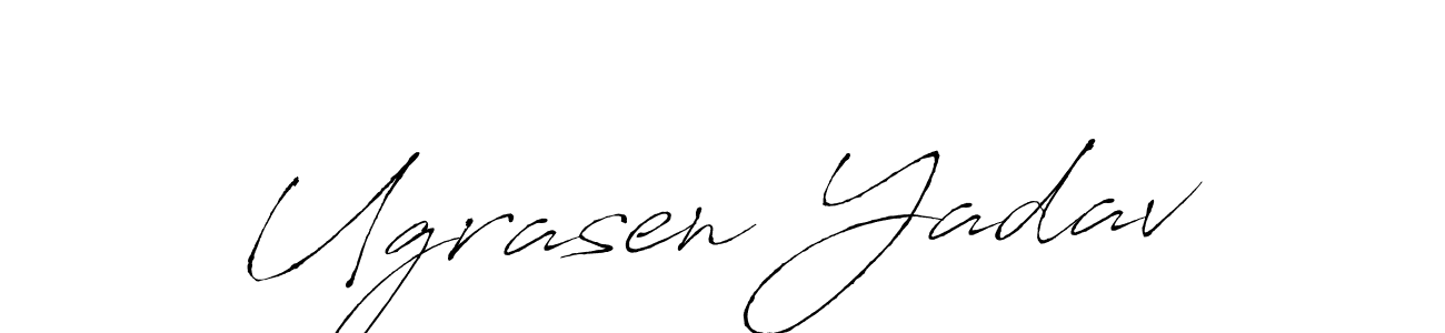 How to make Ugrasen Yadav signature? Antro_Vectra is a professional autograph style. Create handwritten signature for Ugrasen Yadav name. Ugrasen Yadav signature style 6 images and pictures png