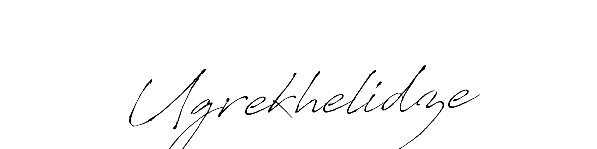 Also we have Ugrekhelidze name is the best signature style. Create professional handwritten signature collection using Antro_Vectra autograph style. Ugrekhelidze signature style 6 images and pictures png