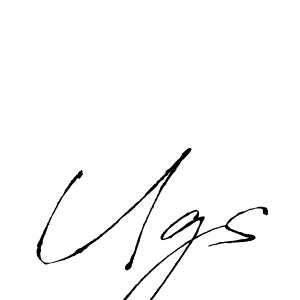 How to Draw Ugs signature style? Antro_Vectra is a latest design signature styles for name Ugs. Ugs signature style 6 images and pictures png