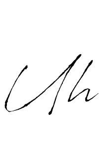 if you are searching for the best signature style for your name Uh. so please give up your signature search. here we have designed multiple signature styles  using Antro_Vectra. Uh signature style 6 images and pictures png