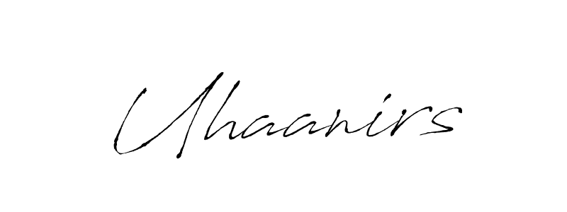 How to make Uhaanirs signature? Antro_Vectra is a professional autograph style. Create handwritten signature for Uhaanirs name. Uhaanirs signature style 6 images and pictures png