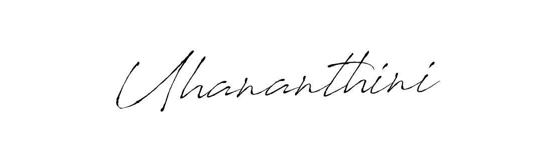 The best way (Antro_Vectra) to make a short signature is to pick only two or three words in your name. The name Uhananthini include a total of six letters. For converting this name. Uhananthini signature style 6 images and pictures png