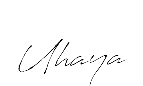 Design your own signature with our free online signature maker. With this signature software, you can create a handwritten (Antro_Vectra) signature for name Uhaya. Uhaya signature style 6 images and pictures png