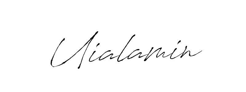 Design your own signature with our free online signature maker. With this signature software, you can create a handwritten (Antro_Vectra) signature for name Uialamin. Uialamin signature style 6 images and pictures png