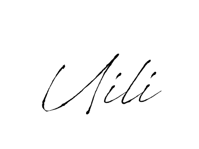 if you are searching for the best signature style for your name Uili. so please give up your signature search. here we have designed multiple signature styles  using Antro_Vectra. Uili signature style 6 images and pictures png