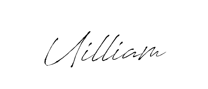 if you are searching for the best signature style for your name Uilliam. so please give up your signature search. here we have designed multiple signature styles  using Antro_Vectra. Uilliam signature style 6 images and pictures png