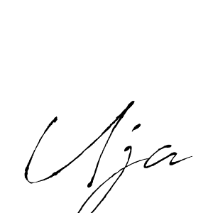 Uja stylish signature style. Best Handwritten Sign (Antro_Vectra) for my name. Handwritten Signature Collection Ideas for my name Uja. Uja signature style 6 images and pictures png