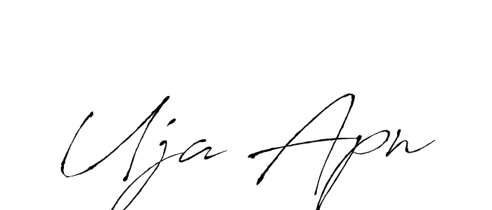 Use a signature maker to create a handwritten signature online. With this signature software, you can design (Antro_Vectra) your own signature for name Uja Apn. Uja Apn signature style 6 images and pictures png