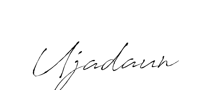 How to make Ujadaun name signature. Use Antro_Vectra style for creating short signs online. This is the latest handwritten sign. Ujadaun signature style 6 images and pictures png