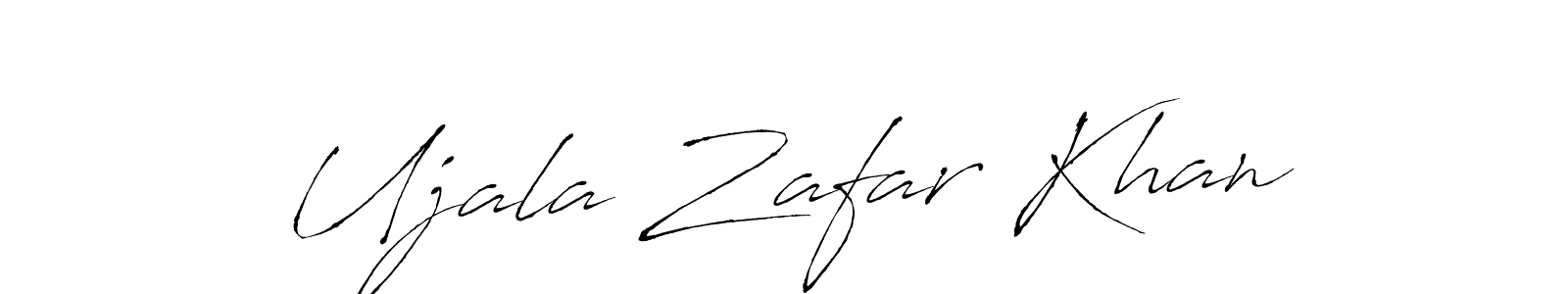 The best way (Antro_Vectra) to make a short signature is to pick only two or three words in your name. The name Ujala Zafar Khan include a total of six letters. For converting this name. Ujala Zafar Khan signature style 6 images and pictures png