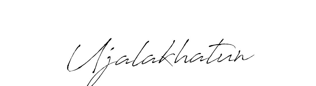 Antro_Vectra is a professional signature style that is perfect for those who want to add a touch of class to their signature. It is also a great choice for those who want to make their signature more unique. Get Ujalakhatun name to fancy signature for free. Ujalakhatun signature style 6 images and pictures png