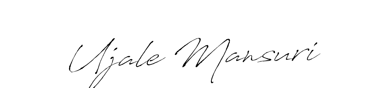 Use a signature maker to create a handwritten signature online. With this signature software, you can design (Antro_Vectra) your own signature for name Ujale Mansuri. Ujale Mansuri signature style 6 images and pictures png