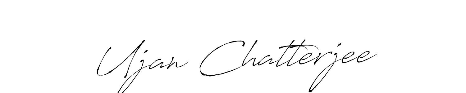 Make a beautiful signature design for name Ujan Chatterjee. With this signature (Antro_Vectra) style, you can create a handwritten signature for free. Ujan Chatterjee signature style 6 images and pictures png