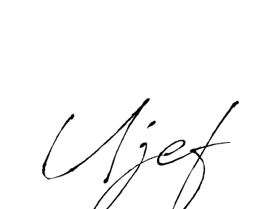 Ujef stylish signature style. Best Handwritten Sign (Antro_Vectra) for my name. Handwritten Signature Collection Ideas for my name Ujef. Ujef signature style 6 images and pictures png