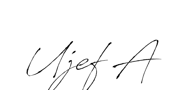 The best way (Antro_Vectra) to make a short signature is to pick only two or three words in your name. The name Ujef A include a total of six letters. For converting this name. Ujef A signature style 6 images and pictures png