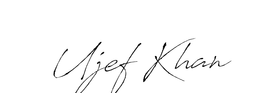 if you are searching for the best signature style for your name Ujef Khan. so please give up your signature search. here we have designed multiple signature styles  using Antro_Vectra. Ujef Khan signature style 6 images and pictures png