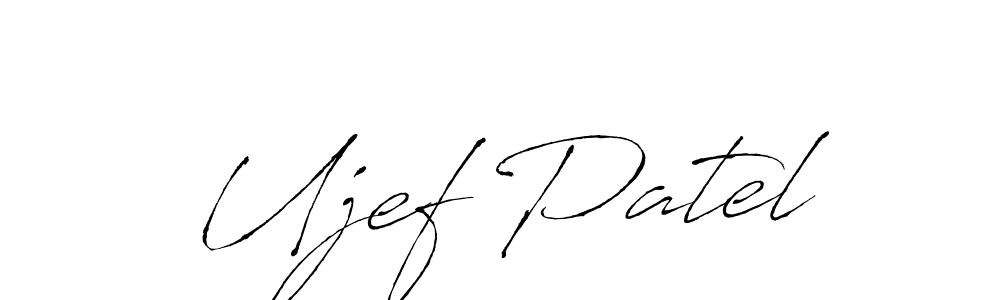 How to make Ujef Patel signature? Antro_Vectra is a professional autograph style. Create handwritten signature for Ujef Patel name. Ujef Patel signature style 6 images and pictures png