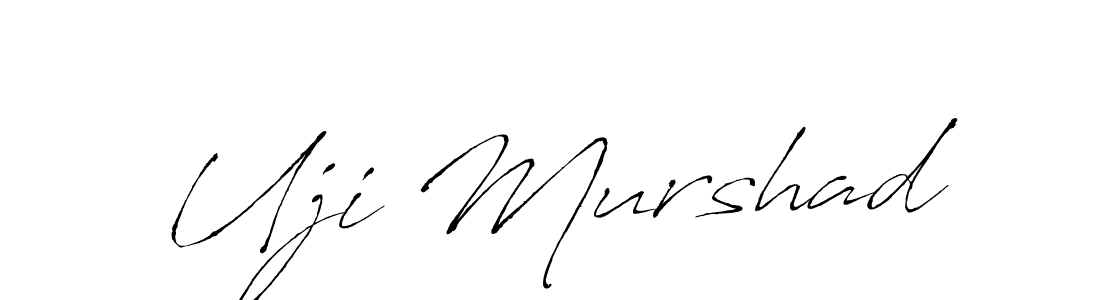 You should practise on your own different ways (Antro_Vectra) to write your name (Uji Murshad) in signature. don't let someone else do it for you. Uji Murshad signature style 6 images and pictures png