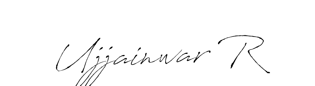 Design your own signature with our free online signature maker. With this signature software, you can create a handwritten (Antro_Vectra) signature for name Ujjainwar R. Ujjainwar R signature style 6 images and pictures png