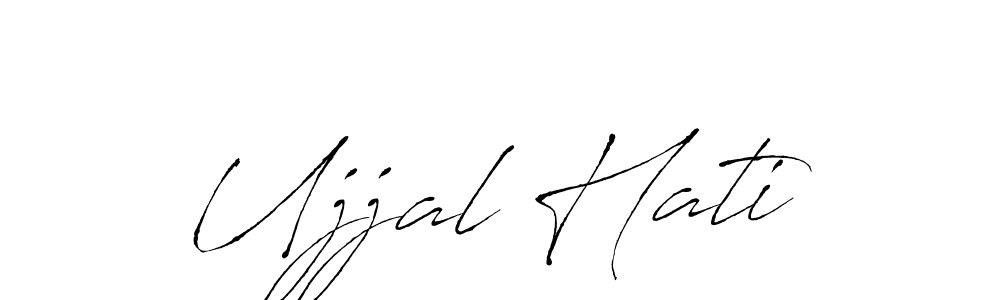Design your own signature with our free online signature maker. With this signature software, you can create a handwritten (Antro_Vectra) signature for name Ujjal Hati. Ujjal Hati signature style 6 images and pictures png