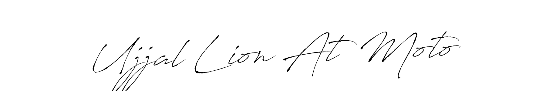 The best way (Antro_Vectra) to make a short signature is to pick only two or three words in your name. The name Ujjal Lion At Moto include a total of six letters. For converting this name. Ujjal Lion At Moto signature style 6 images and pictures png