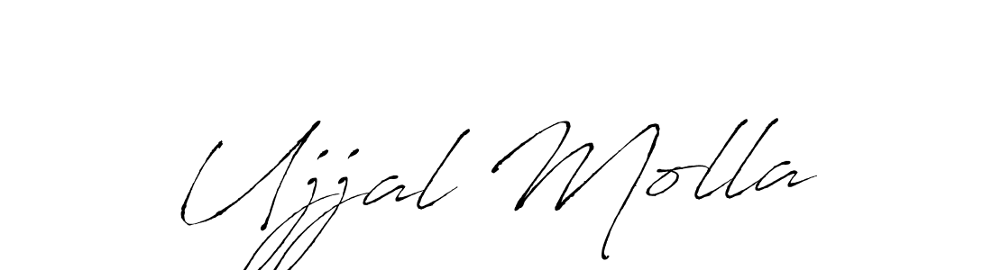 Ujjal Molla stylish signature style. Best Handwritten Sign (Antro_Vectra) for my name. Handwritten Signature Collection Ideas for my name Ujjal Molla. Ujjal Molla signature style 6 images and pictures png