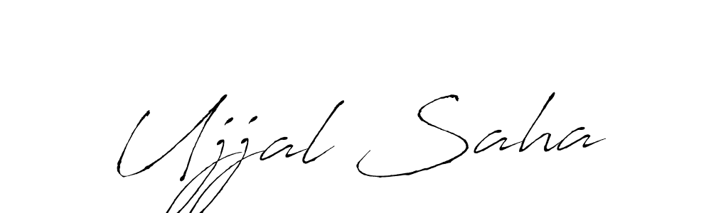 Make a beautiful signature design for name Ujjal Saha. With this signature (Antro_Vectra) style, you can create a handwritten signature for free. Ujjal Saha signature style 6 images and pictures png