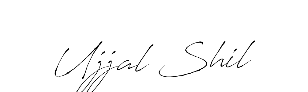 How to make Ujjal Shil name signature. Use Antro_Vectra style for creating short signs online. This is the latest handwritten sign. Ujjal Shil signature style 6 images and pictures png
