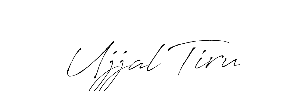 You should practise on your own different ways (Antro_Vectra) to write your name (Ujjal Tiru) in signature. don't let someone else do it for you. Ujjal Tiru signature style 6 images and pictures png