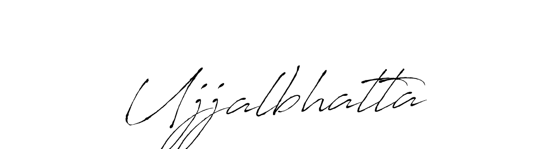 Make a beautiful signature design for name Ujjalbhatta. With this signature (Antro_Vectra) style, you can create a handwritten signature for free. Ujjalbhatta signature style 6 images and pictures png