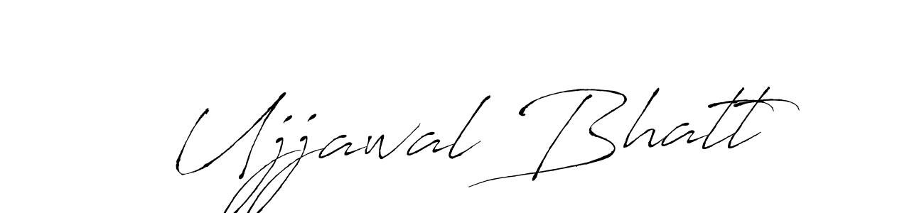 Ujjawal Bhatt stylish signature style. Best Handwritten Sign (Antro_Vectra) for my name. Handwritten Signature Collection Ideas for my name Ujjawal Bhatt. Ujjawal Bhatt signature style 6 images and pictures png
