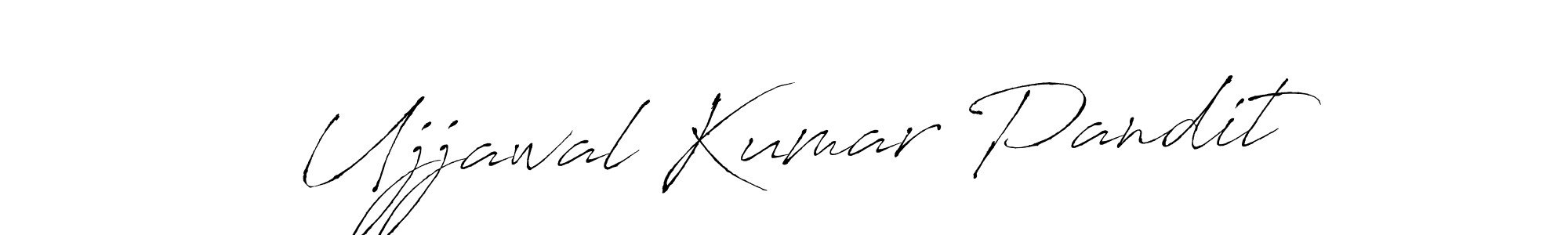 Create a beautiful signature design for name Ujjawal Kumar Pandit. With this signature (Antro_Vectra) fonts, you can make a handwritten signature for free. Ujjawal Kumar Pandit signature style 6 images and pictures png