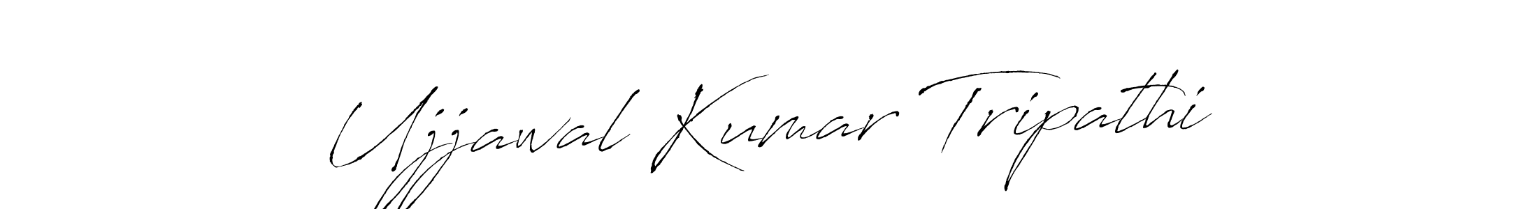 How to make Ujjawal Kumar Tripathi name signature. Use Antro_Vectra style for creating short signs online. This is the latest handwritten sign. Ujjawal Kumar Tripathi signature style 6 images and pictures png