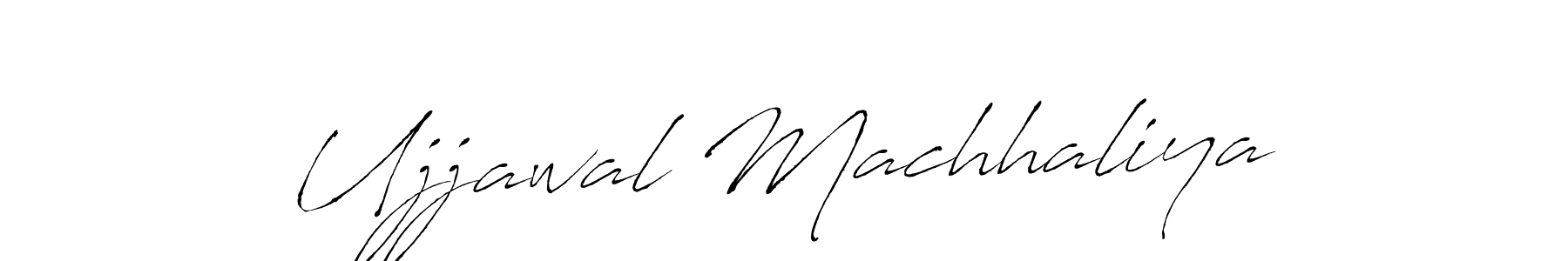 Design your own signature with our free online signature maker. With this signature software, you can create a handwritten (Antro_Vectra) signature for name Ujjawal Machhaliya. Ujjawal Machhaliya signature style 6 images and pictures png
