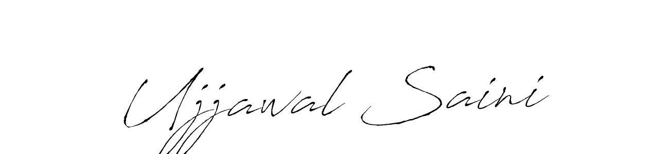 This is the best signature style for the Ujjawal Saini name. Also you like these signature font (Antro_Vectra). Mix name signature. Ujjawal Saini signature style 6 images and pictures png