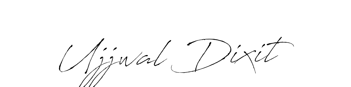 The best way (Antro_Vectra) to make a short signature is to pick only two or three words in your name. The name Ujjwal Dixit include a total of six letters. For converting this name. Ujjwal Dixit signature style 6 images and pictures png