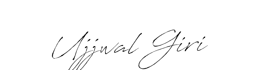 Make a beautiful signature design for name Ujjwal Giri. With this signature (Antro_Vectra) style, you can create a handwritten signature for free. Ujjwal Giri signature style 6 images and pictures png