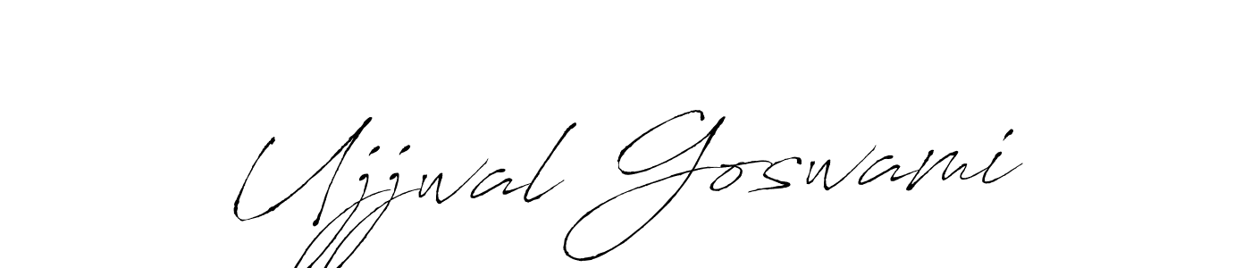 Make a beautiful signature design for name Ujjwal Goswami. With this signature (Antro_Vectra) style, you can create a handwritten signature for free. Ujjwal Goswami signature style 6 images and pictures png