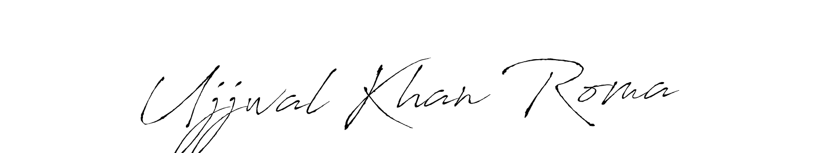 Make a short Ujjwal Khan Roma signature style. Manage your documents anywhere anytime using Antro_Vectra. Create and add eSignatures, submit forms, share and send files easily. Ujjwal Khan Roma signature style 6 images and pictures png