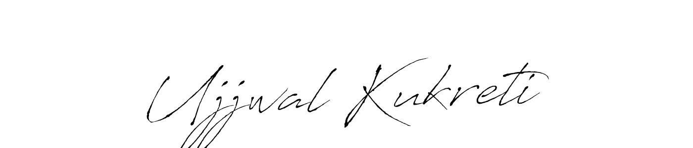 How to make Ujjwal Kukreti name signature. Use Antro_Vectra style for creating short signs online. This is the latest handwritten sign. Ujjwal Kukreti signature style 6 images and pictures png