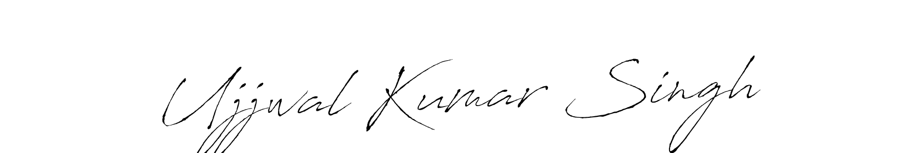 Make a beautiful signature design for name Ujjwal Kumar Singh. With this signature (Antro_Vectra) style, you can create a handwritten signature for free. Ujjwal Kumar Singh signature style 6 images and pictures png