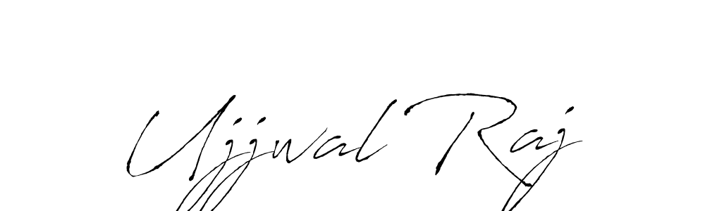 Create a beautiful signature design for name Ujjwal Raj. With this signature (Antro_Vectra) fonts, you can make a handwritten signature for free. Ujjwal Raj signature style 6 images and pictures png